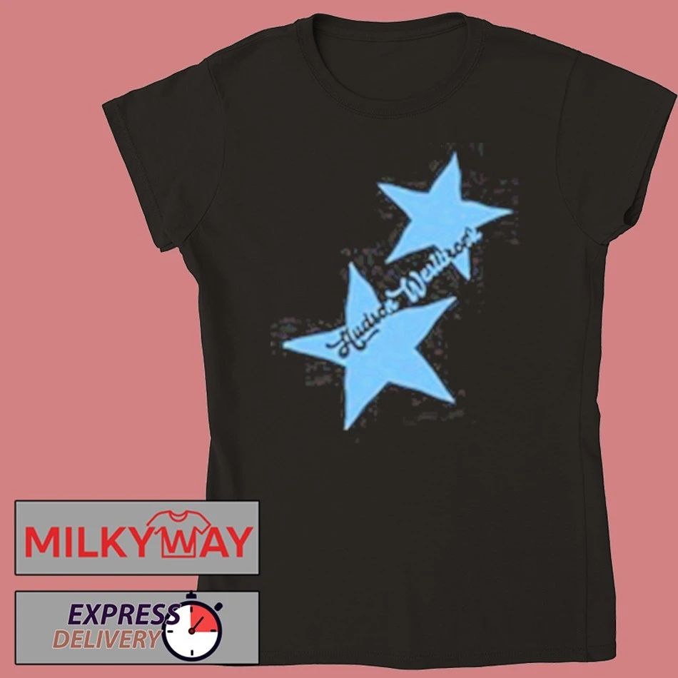Hudson Westbrook Blue Star Black Comfort Colors shirt