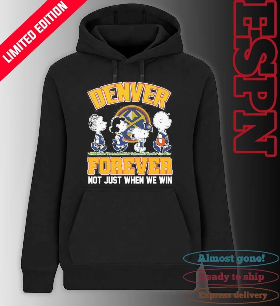Forever The Peanuts Character X Denver Nuggets Shirt