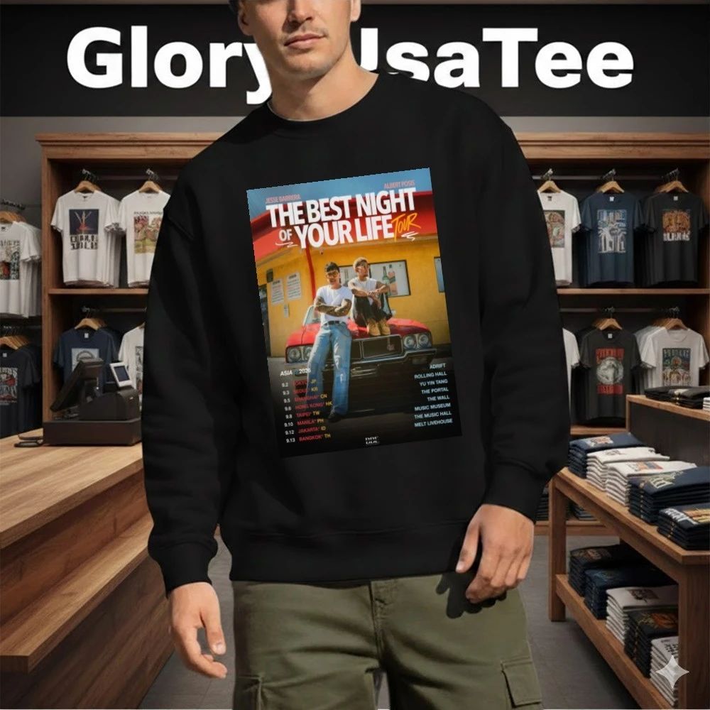 Jesse Barrera The Best Night Of Your Life Tour 2026 Poster Shirt