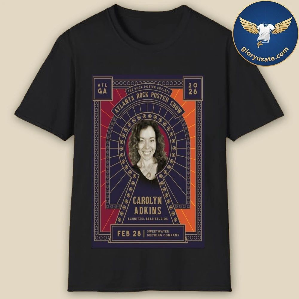 Carolyn Adkins Schnitzel Bear Studios February 28 2026 Tour Poster Shirt