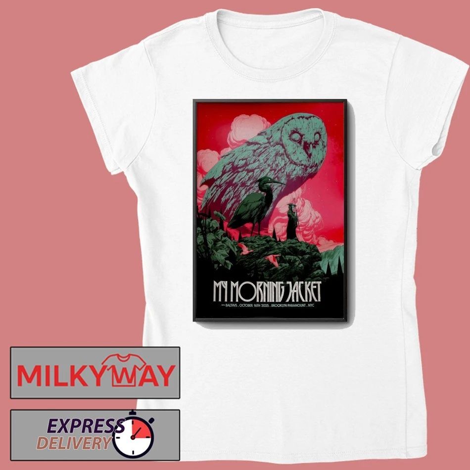 My Morning Jacket Oct 16 2025 Brooklyn Paramount Theater Show Poster shirt