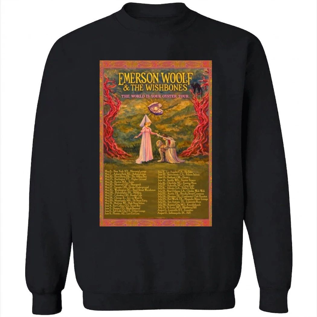 Emerson Woolf The World Is Your Oyster 2026 Tour Poster Shirt