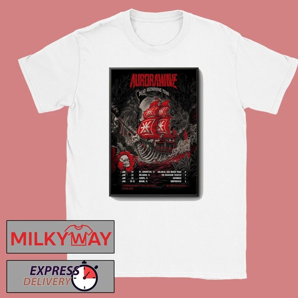 Poster Aurorawave 2026 Dead Reckoning Tour shirt