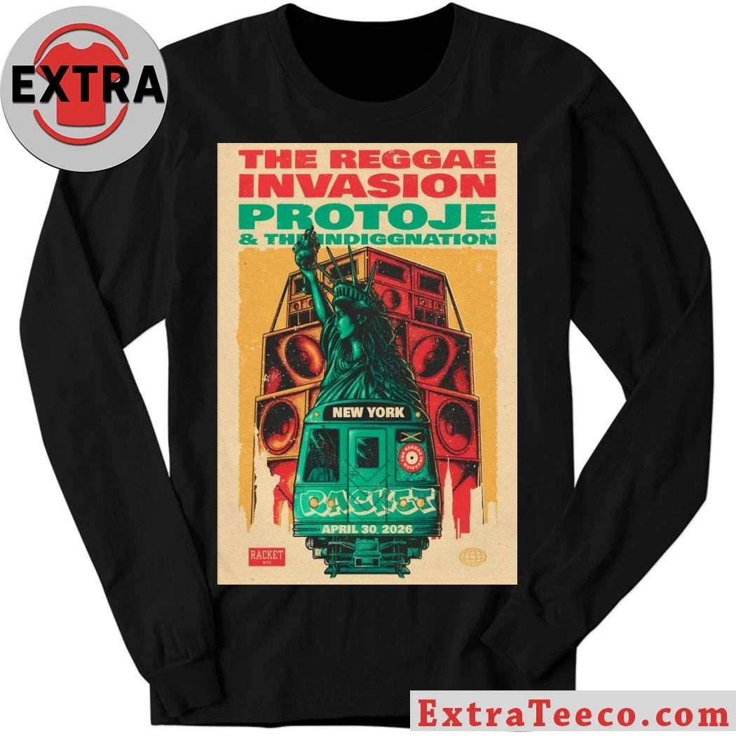 Protoje NYC April 30 2026 Tour Poster Shirt