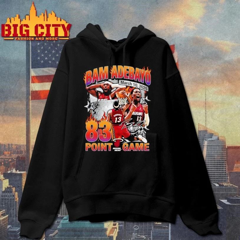 Bam Adebayo Miami Heat 83 Point Game Shirt