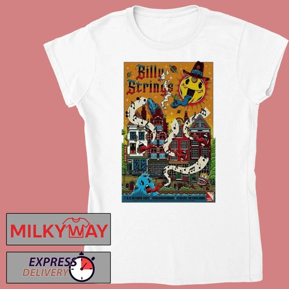 Billy Strings Oct 7-8 2025 In Utrecht NL Poster shirt