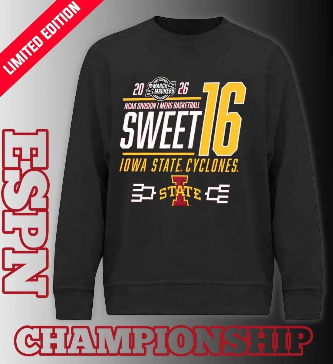 Iowa State Cyclones NCAA Men’s Basketball Sweet 16 Shirt