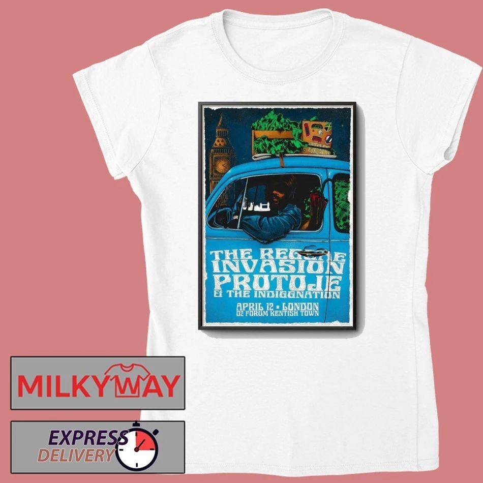 Protoje & The Indiggnation Band April 12 2026 In London Tour Poster shirt