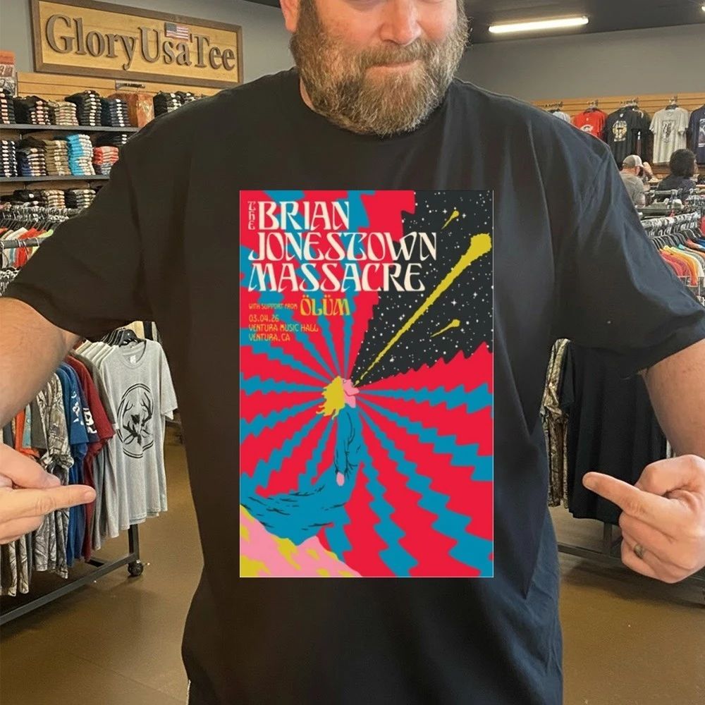 Brian Jonestown Massacre March 4 2026 Ventura, CA Event Poster Shirt