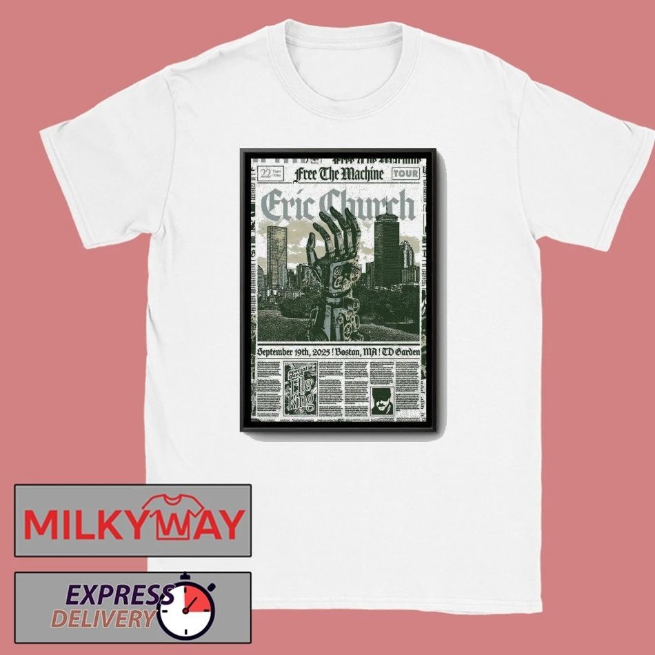 Eric Church Boston Massachusetts Concert Poster shirt