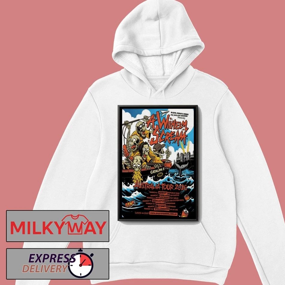 A Wilhelm Scream Australia Tour 2026 Poster shirt