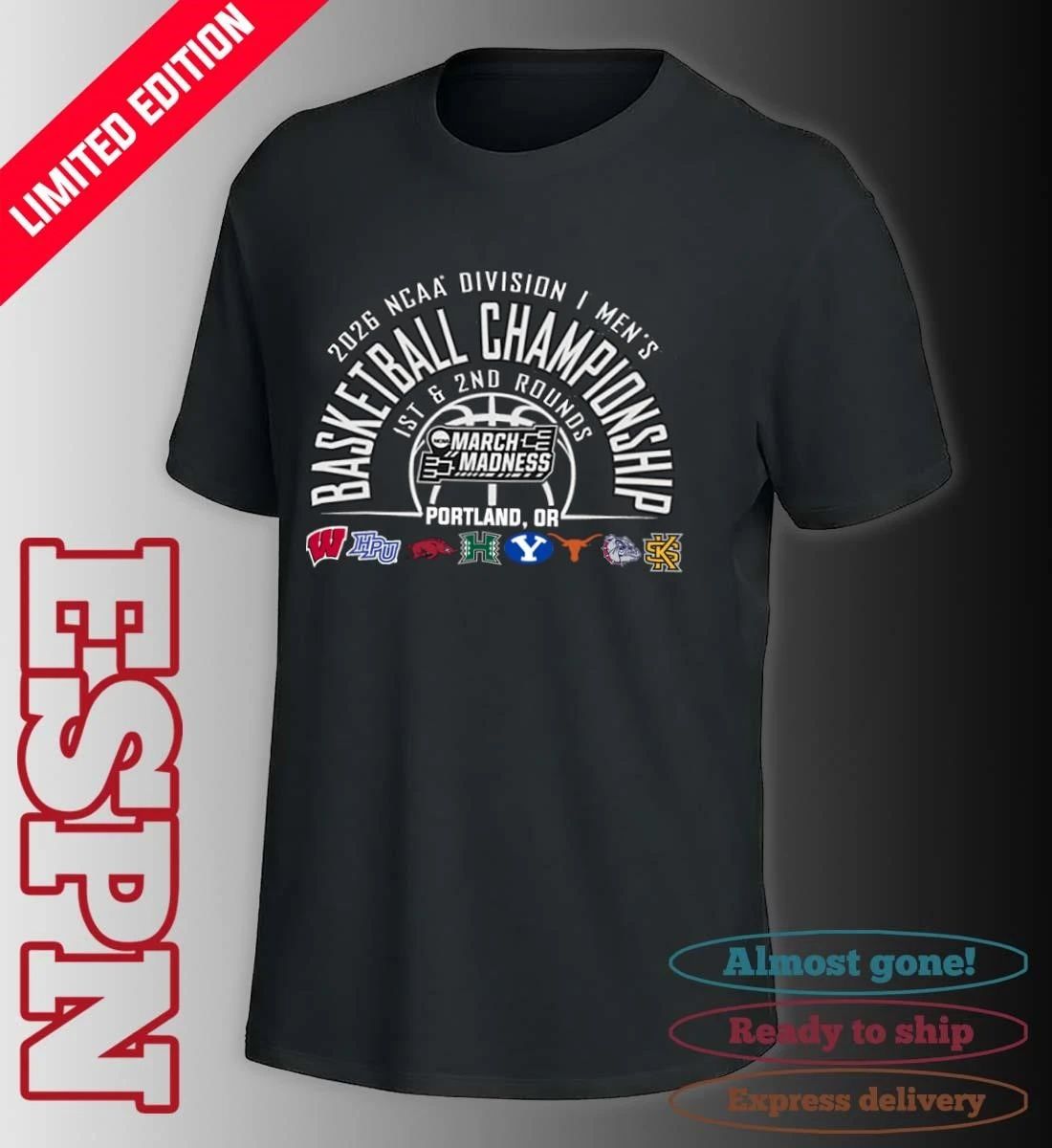 NCAA Men’s Basketball 2026 March Madness Portland, OR T-Shirt