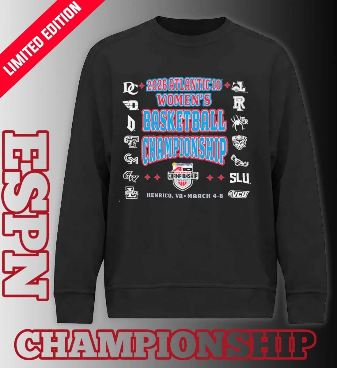 Henrico, VA 2026 A-10 Women’s Basketball Championship T-Shirt