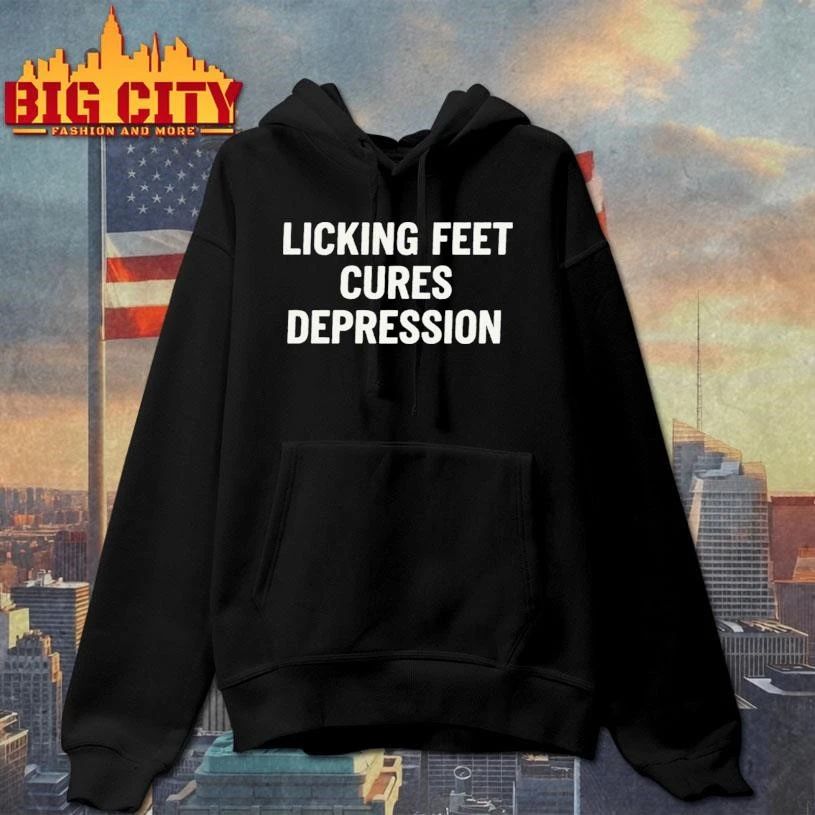 Licking Feet Cures Depression Graphic Shirt