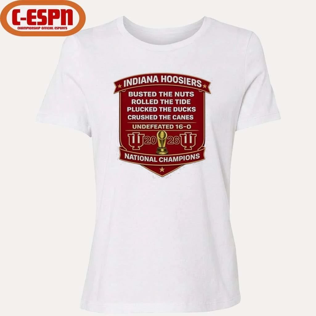 IU National Champions Plucked The Ducks Crushed The Canes Undefeated 16 0 shirt