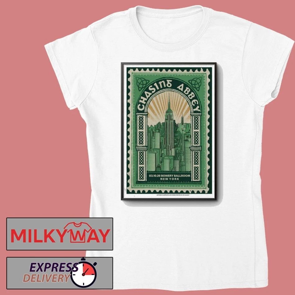 Chasing Abbey Bowery Ballroom March 13 2026 Poster shirt