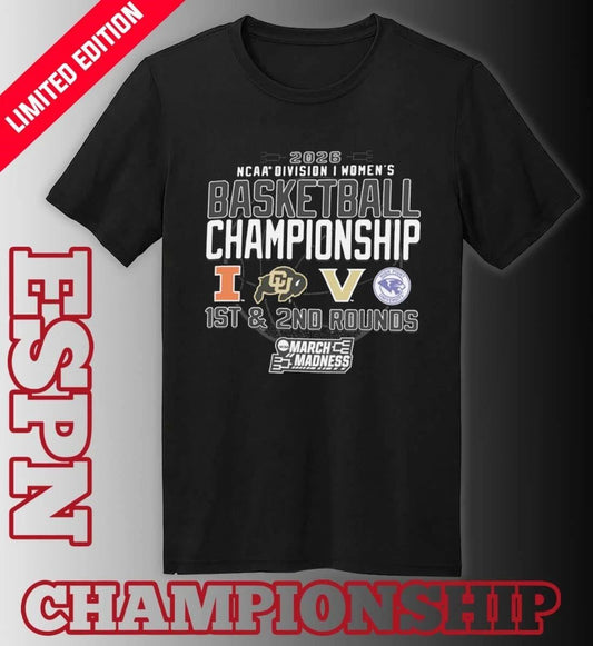 1st, 2nd Rounds 2026 NCAA DI Women’s Basketball Championship – Nashville, TN Shirt