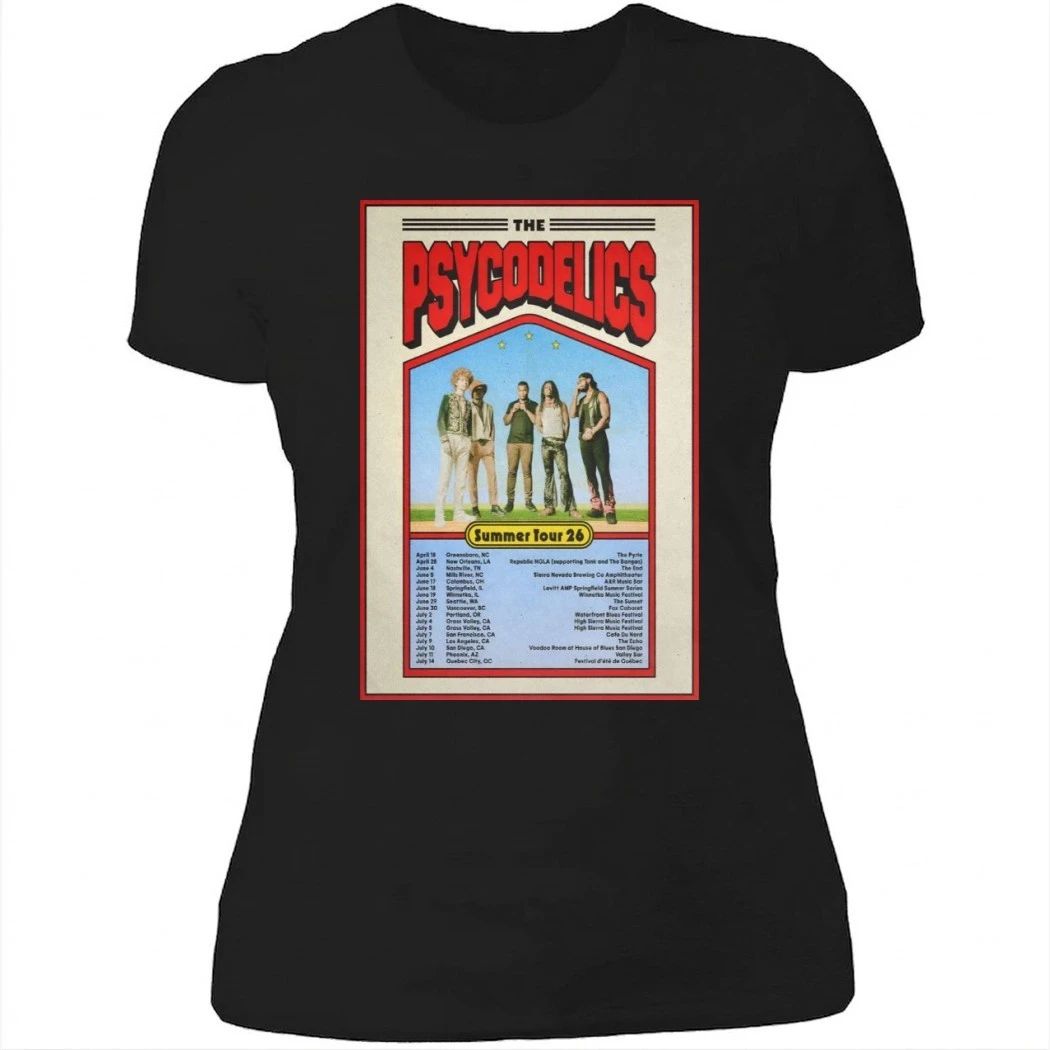 The Psycodelics Summer 2026 Tour Poster Shirt