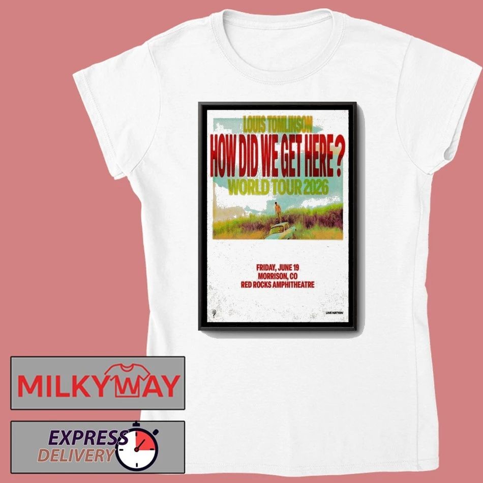 Louis Tomlinson June 19 2026 Red Rocks Amphitheatre Morrison CO Poster shirt