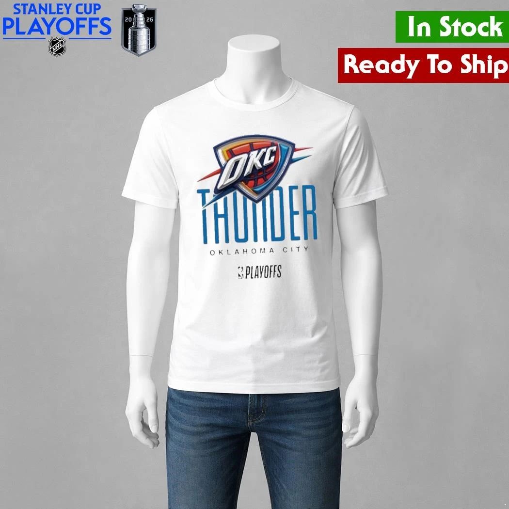 NBA Playoffs Oklahoma City Thunder Basketball Logo Graphic Shirt