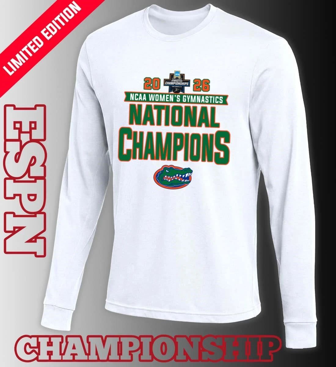 Florida Gators 2026 NCAA Women’s Gymnastics National Champions T-Shirt
