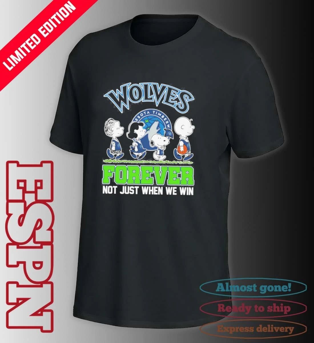 Forever The Peanuts Character X Minnesota Timberwolves Shirt