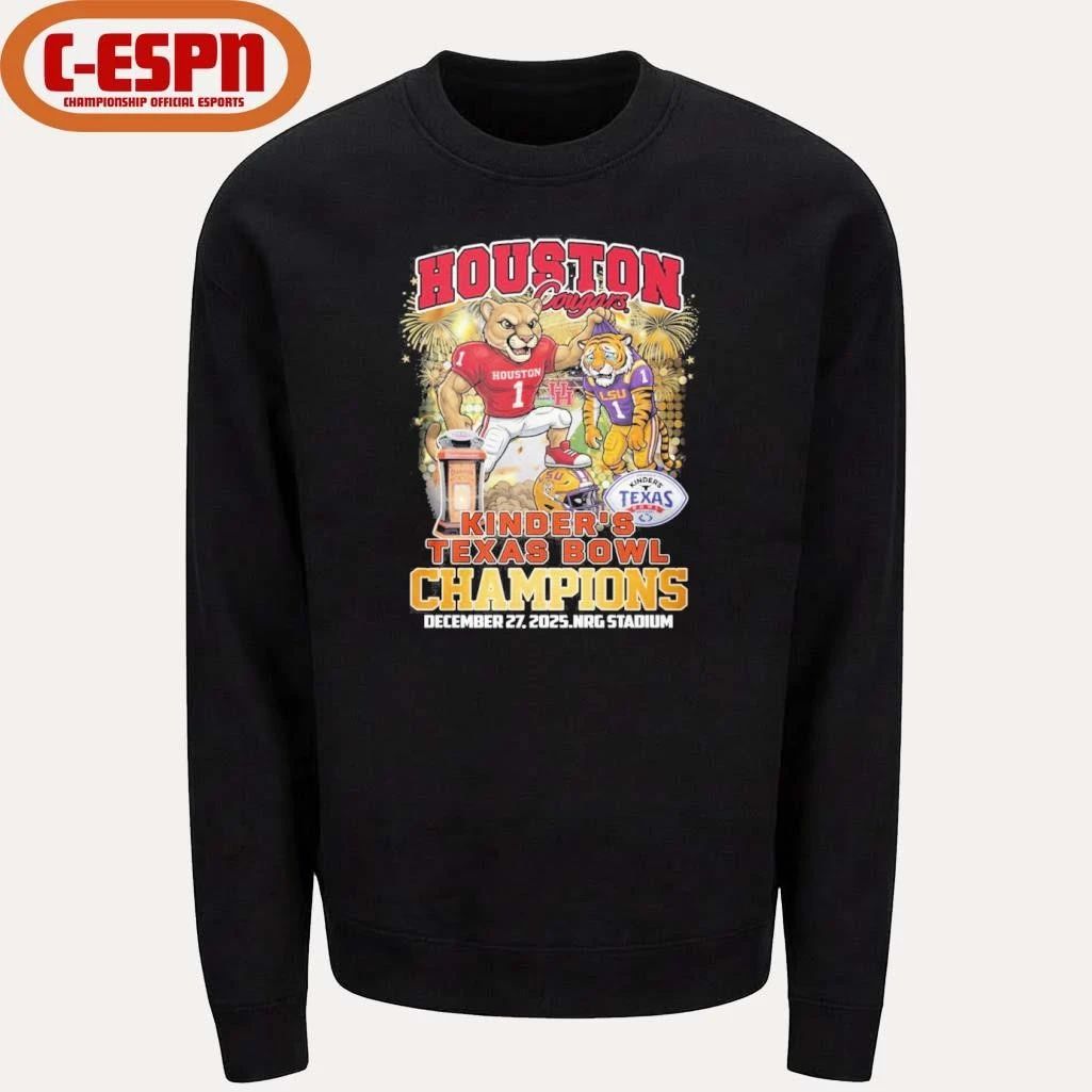 Houston Cougars mascot Kinder’s Texas Bowl Champions Shirt