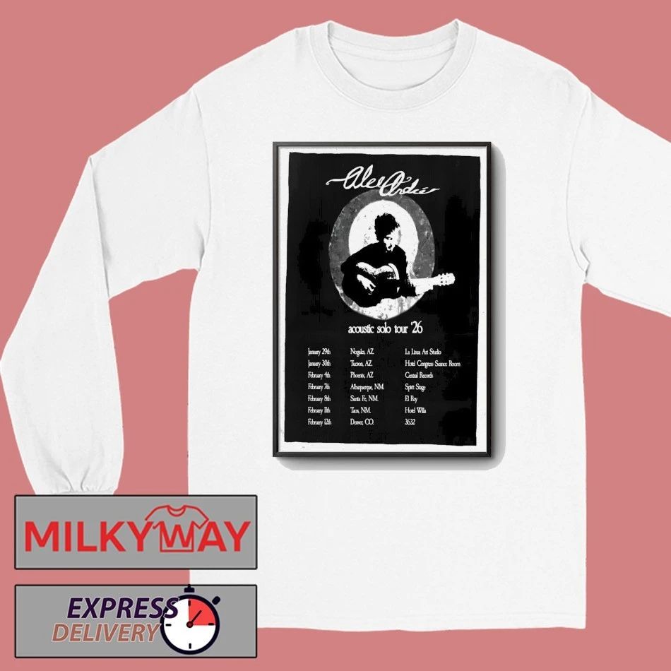 Alec André Ruvalcaba Acoustic Solo 2026 Shows Poster shirt