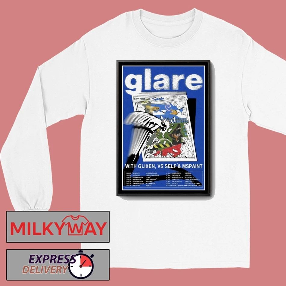 Glare Tour December 2025 Poster shirt