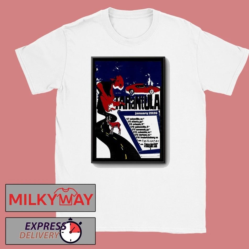 Poster Tarantula Tour January 2026 shirt
