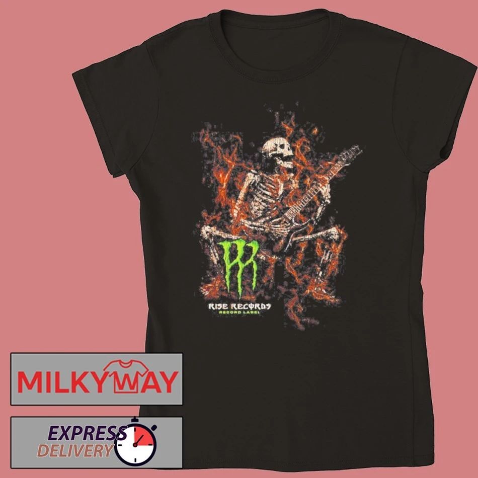 Monster Skeleton Rise Records shirt