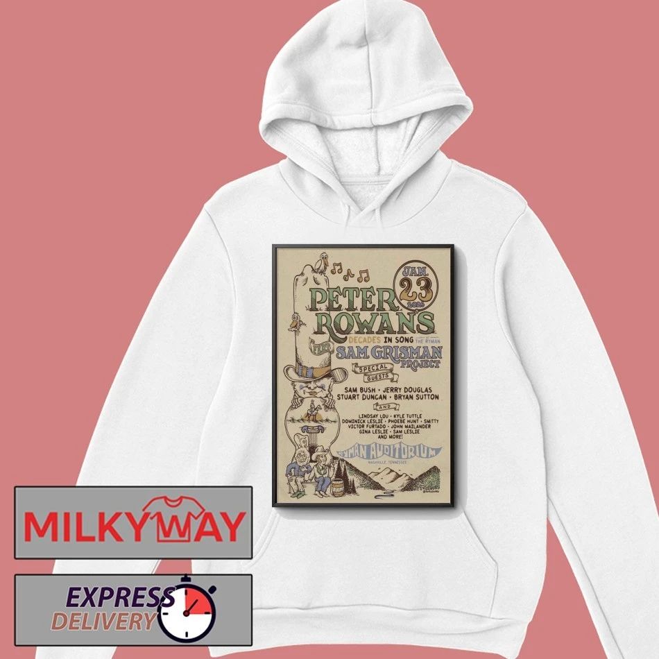 Peter Rowan Jan 23 2026 Poster Ryman Auditorium shirt