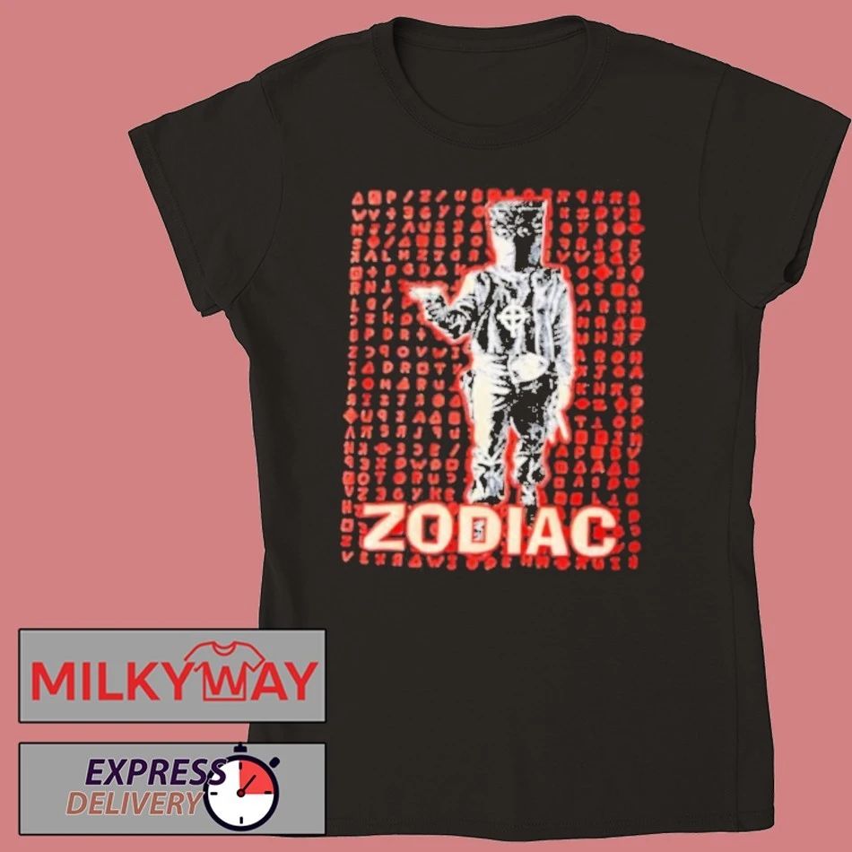 Zodiac Killer Cipher And Masked Figure Graphic Design Shirt