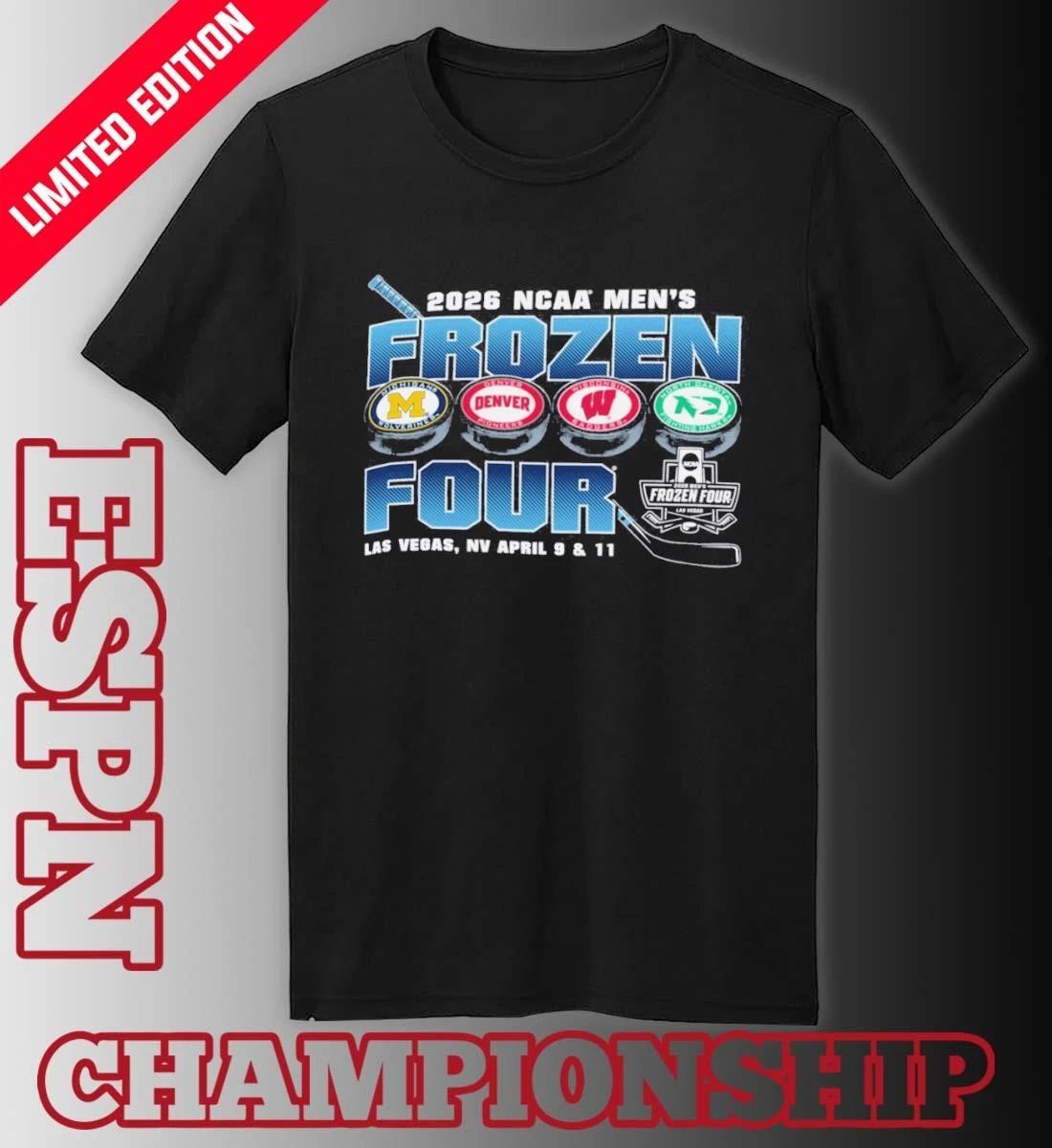 April 9 & 11 NCAA Men’s Frozen Four 4 Teams 2026 Las Vegas Shirt
