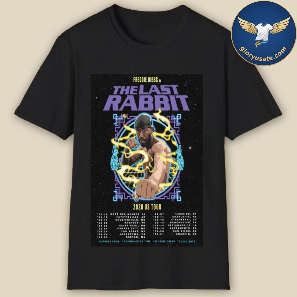 Freddie Gibbs The Last Rabbit Tour US 2026 Poster Shirt