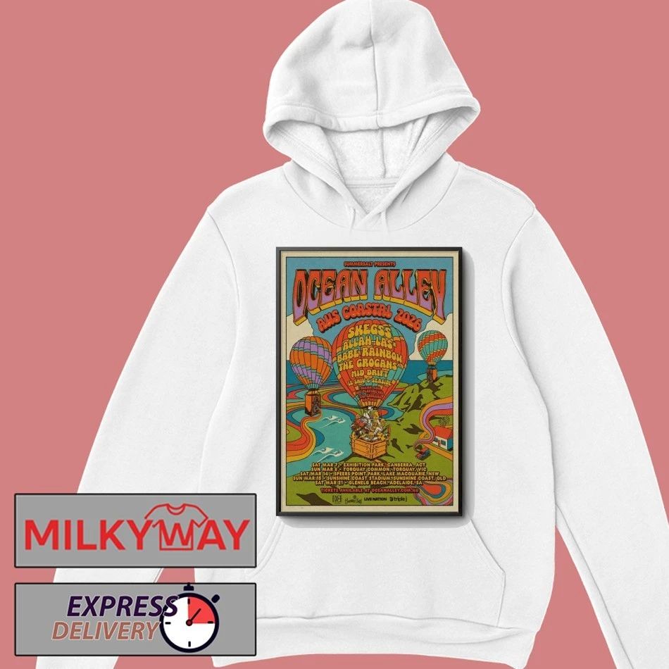 OCEAN ALLEY Tour Mar 2026 Summer Poster shirt