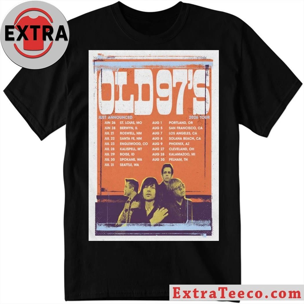Poster Old 97’S 2026 Tour Summer Shirt