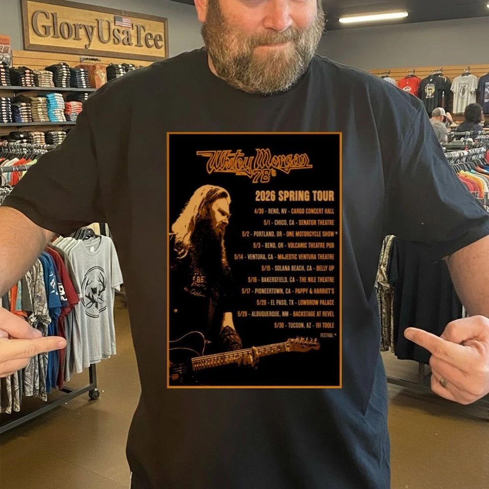 Whitey Morgan Spring 2026 Tour Shirt