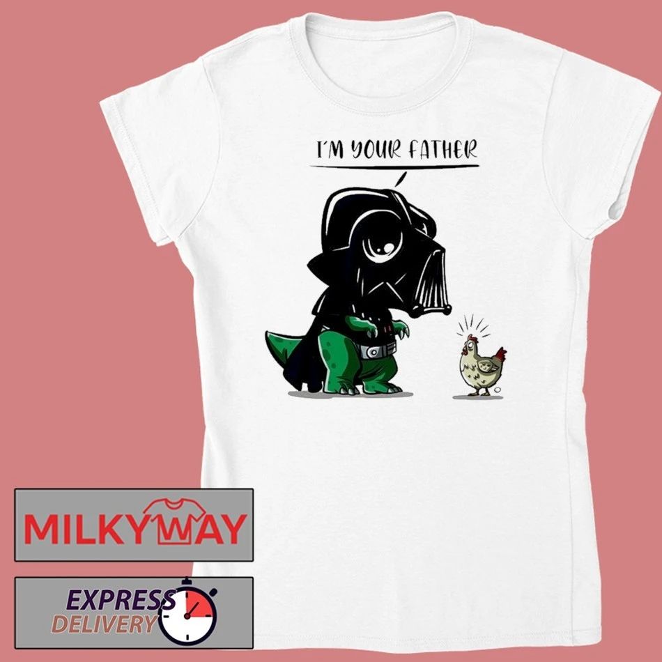 T Rex With A Darth Vader Helmet Im Your Father Shirt