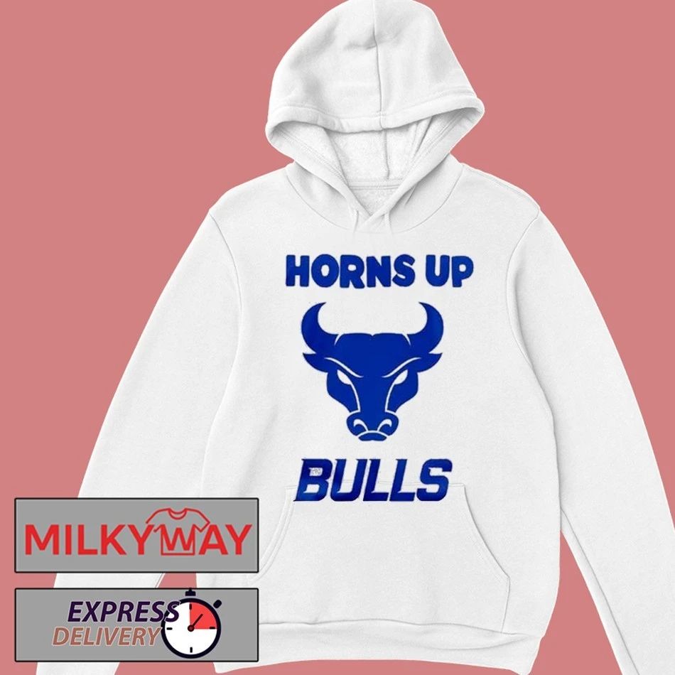 Buffalo Bulls Horns Up White Uniform shirt
