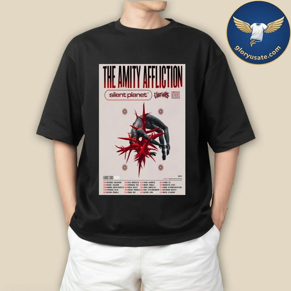 The Amity Affliction Europe & UK 2026 Poster Shirt