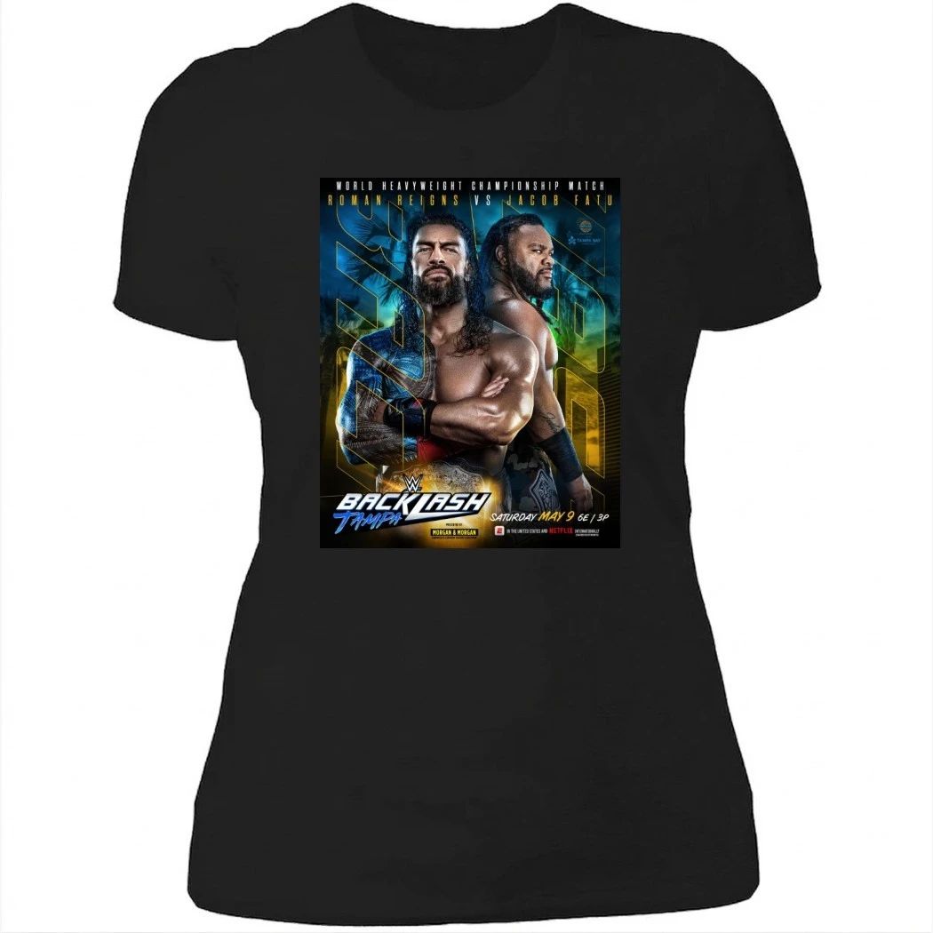 Roman Reigns Vs Jacob Fatu World Heavyweight Championship Match Poster Shirt