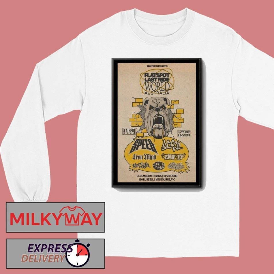 Flatspot Records Melbourne, VIC Australia 2025 Tour Poster shirt