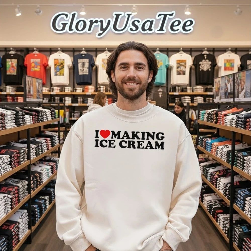 I Love Making Ice Cream Matching Shirt