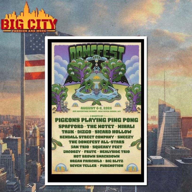 Domefest Aug 6-8 2026 In New Gorge WV Poster T-shirt