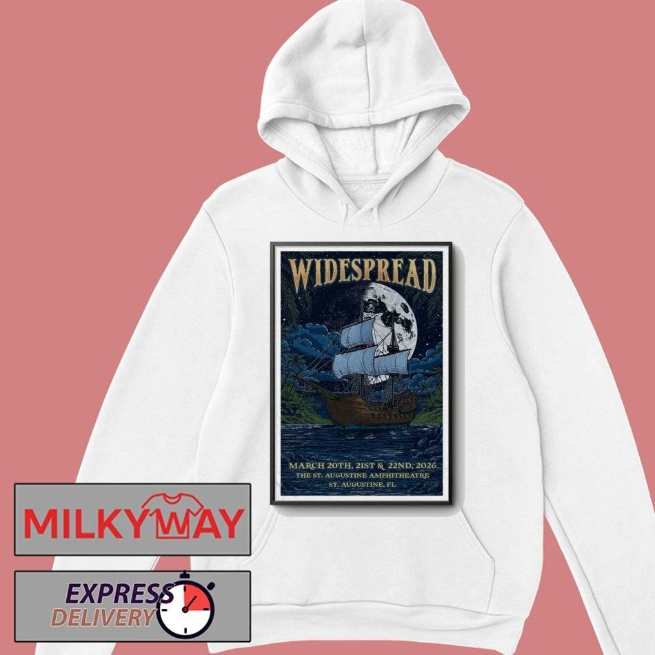 Poster Widespread Panic Mar 21 & 22 2026 Saint Augustine Amphitheatre shirt