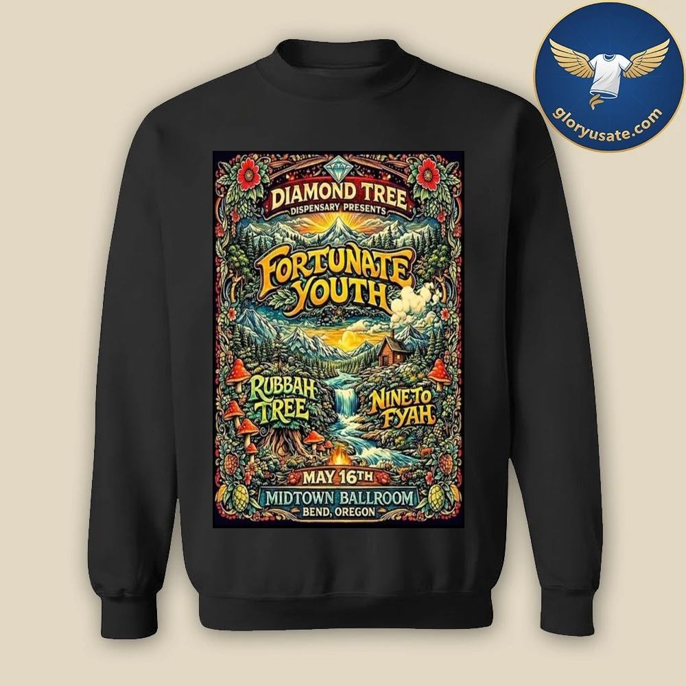 Fortunate Youth May 16 2026 Midtown Ballroom Bend OR Poster Shirt