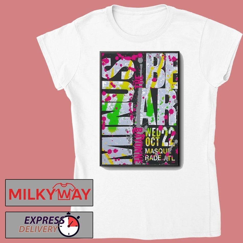 Minus The Bear Oct 22 2025 The Masquerade-Heaven In Atlanta GA Poster shirt