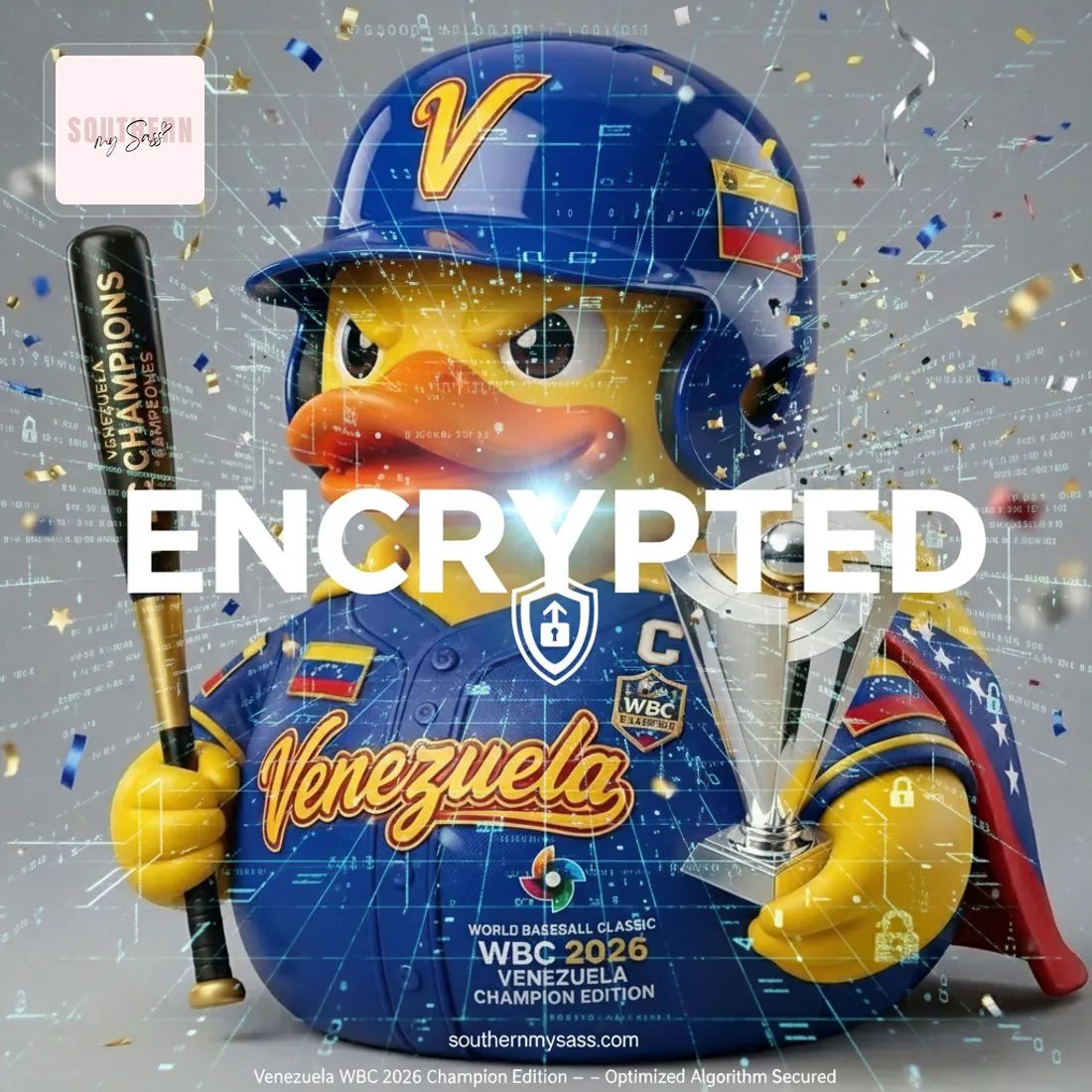 Venezuela WBC 2026 Champion Edition Rubber Duck
