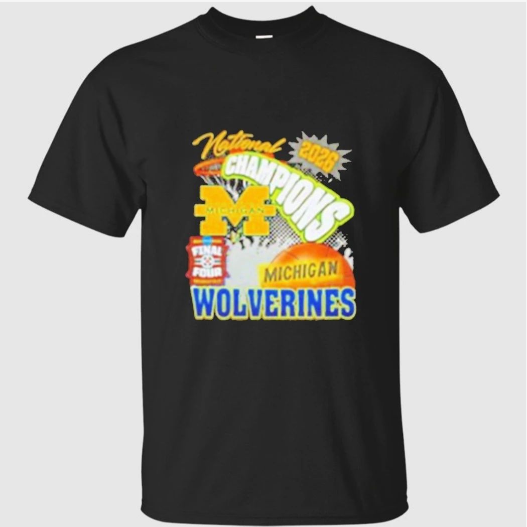 Michigan Basketball National Champions 2026 logo vintage shirt